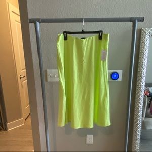 Neon green midi skirt ELOQUII size 16